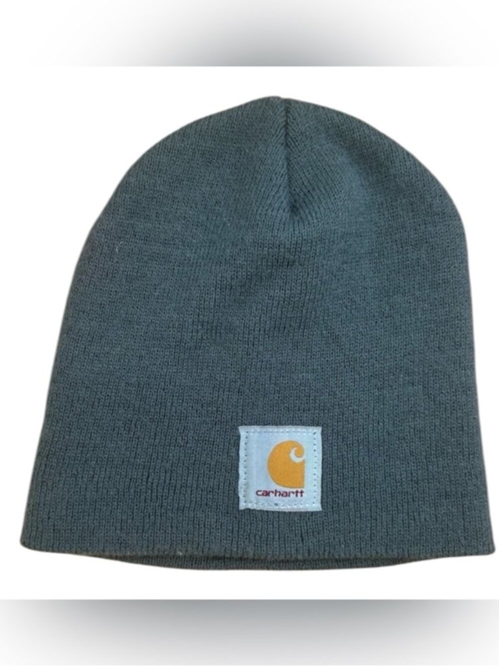 Carhartt Charcoal Gray Knit Beanie Classic Logo Hat